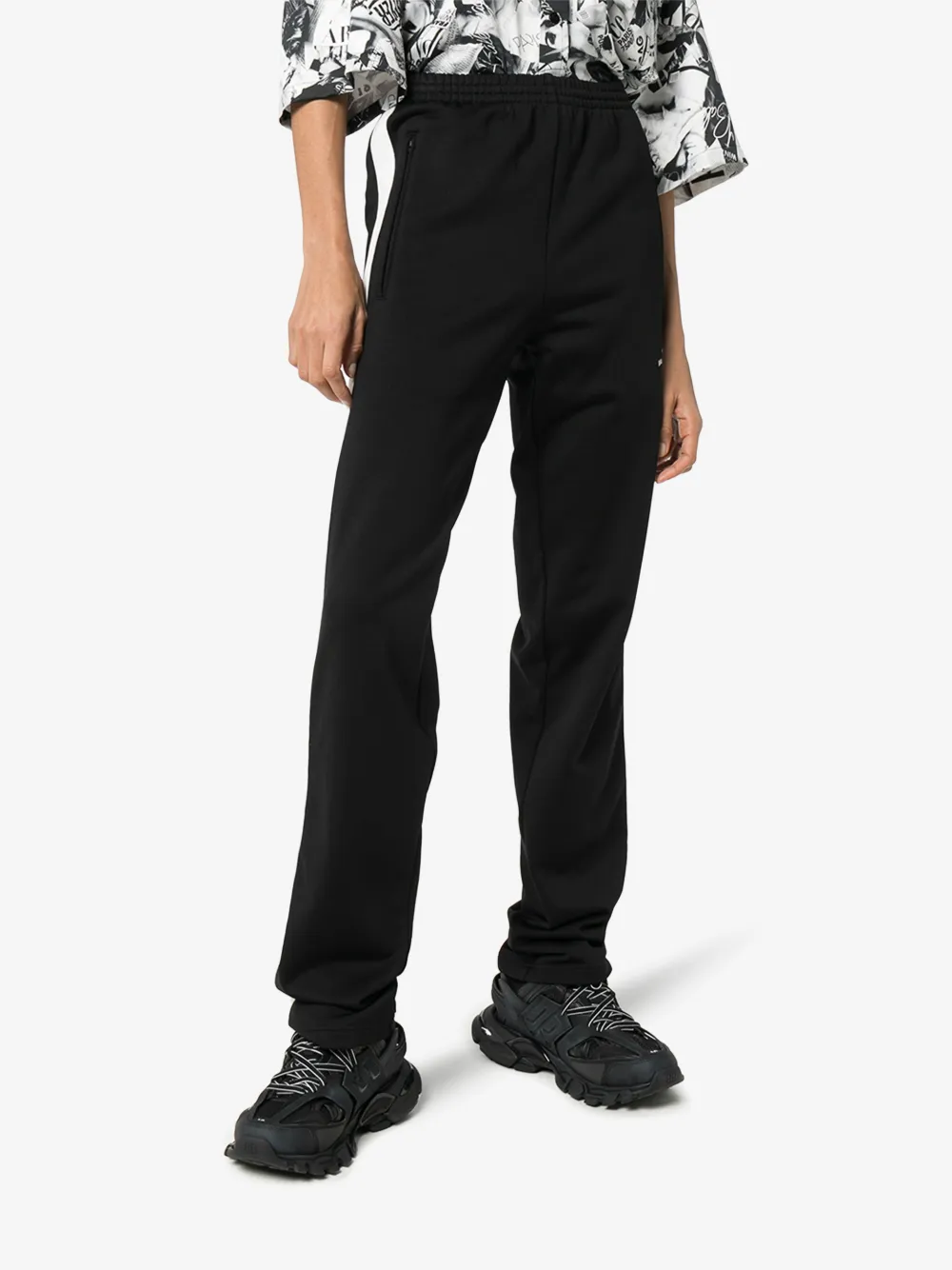 BALENCIAGA SIDE STRIPE TERRY TRACK PANTS,601489TGV0414534872