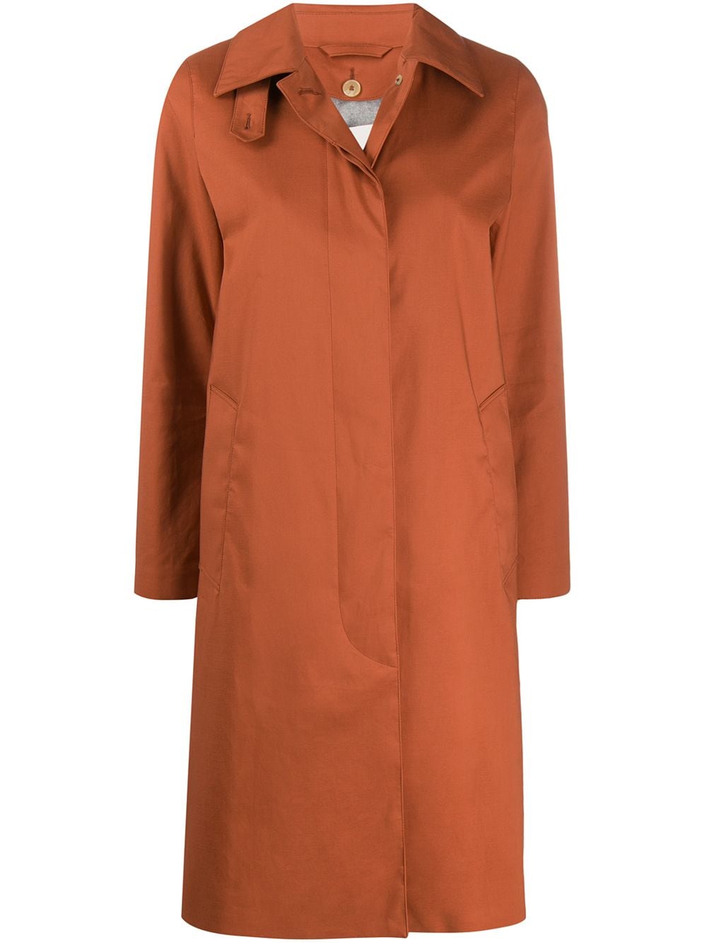 Shop Mackintosh Dunkeld Raintec Coat In Orange