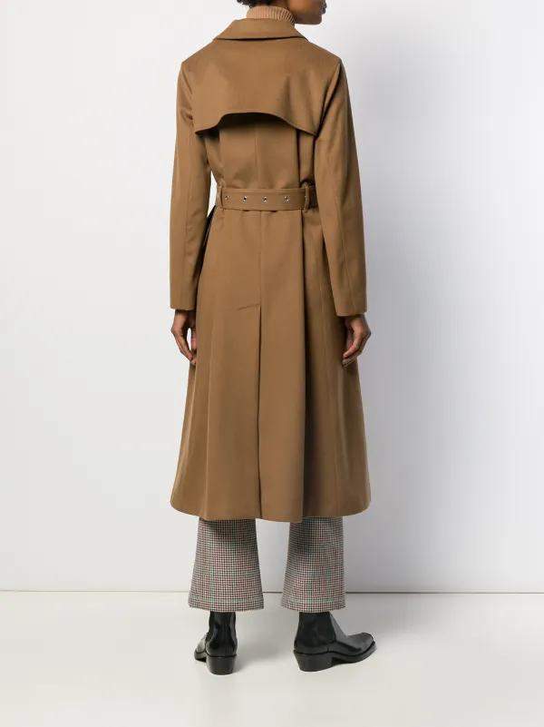 cotton long trench coat