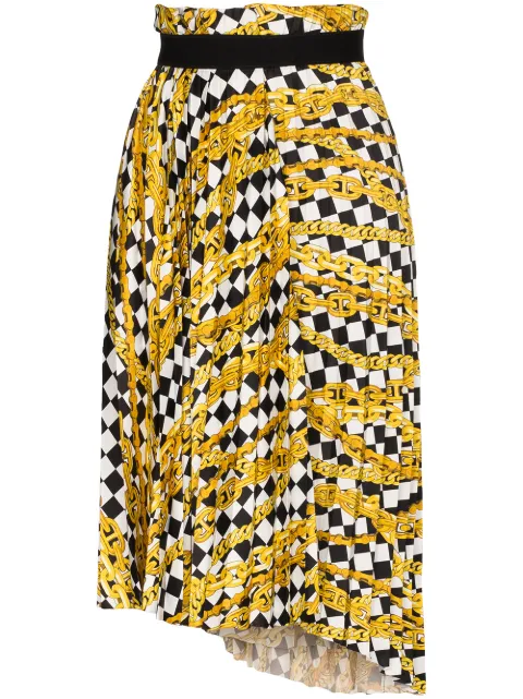 Balenciaga — pleated asymmetrical skirt