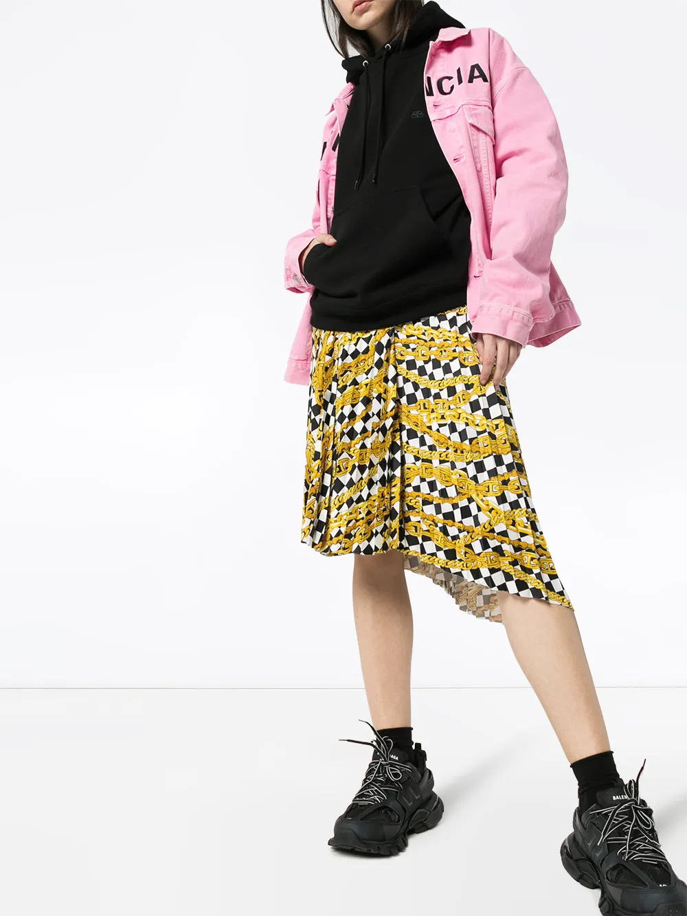 Balenciaga Asymmetrische rok Wit
