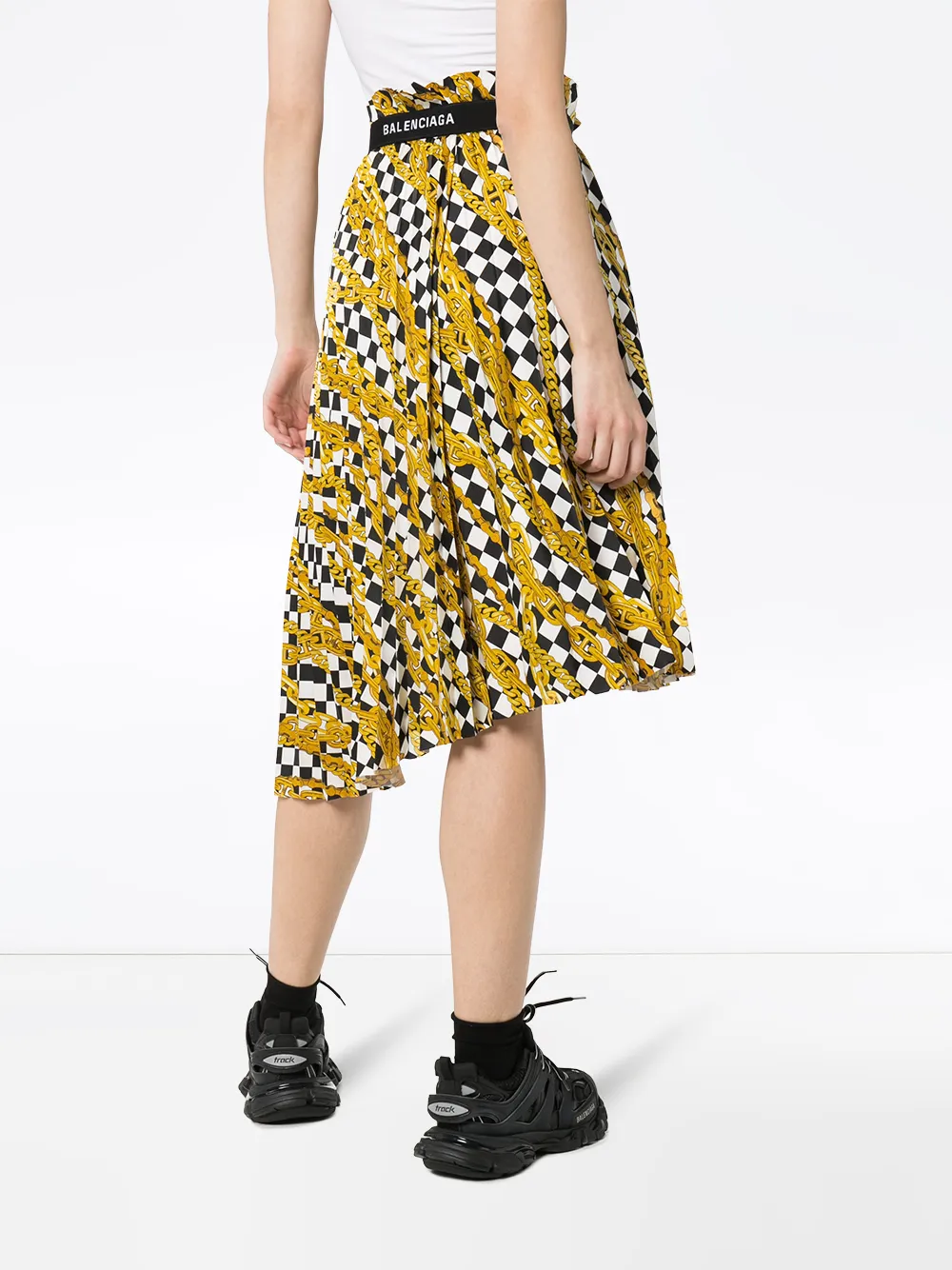 Balenciaga Asymmetrische rok Wit