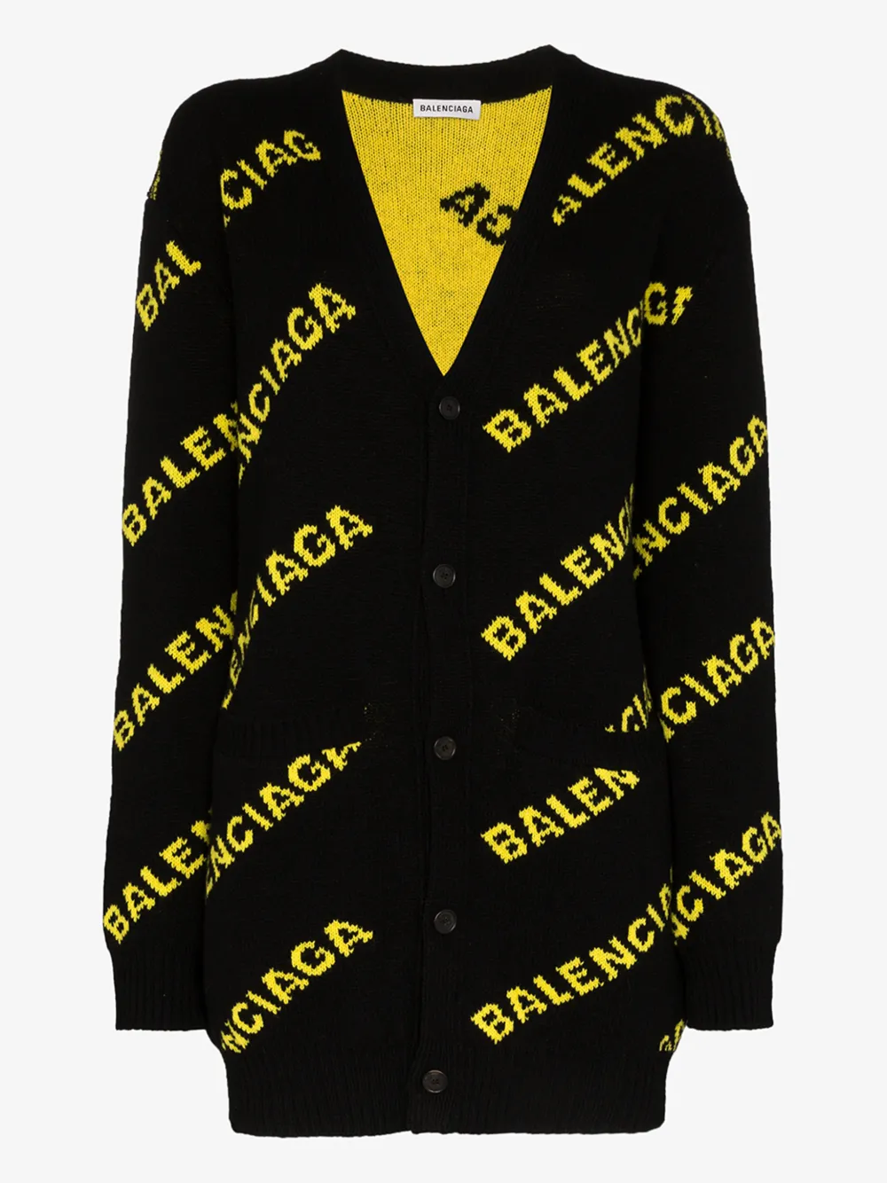 BALENCIAGA LOGO KNIT CARDIGAN,555280T1473107514535054