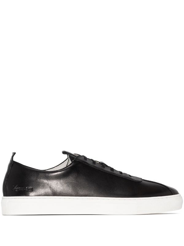 grenson black sneakers