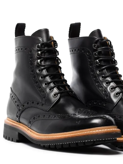 grenson fred commando black