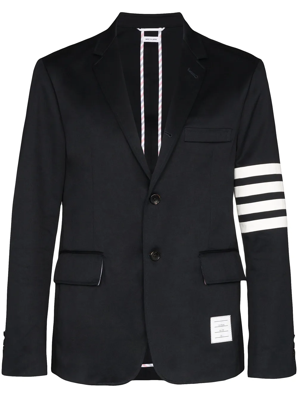 

Thom Browne blazer con botones y estampado 4-Bar - Azul