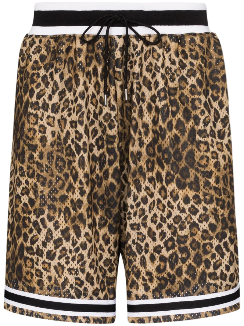 JOHN ELLIOTT GAME LEOPARD-PRINT SHORTS