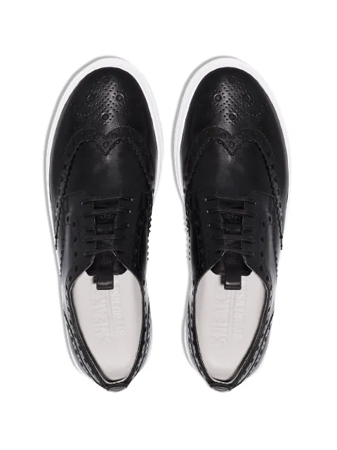 GRENSON BLACK LEATHER SNEAKERS