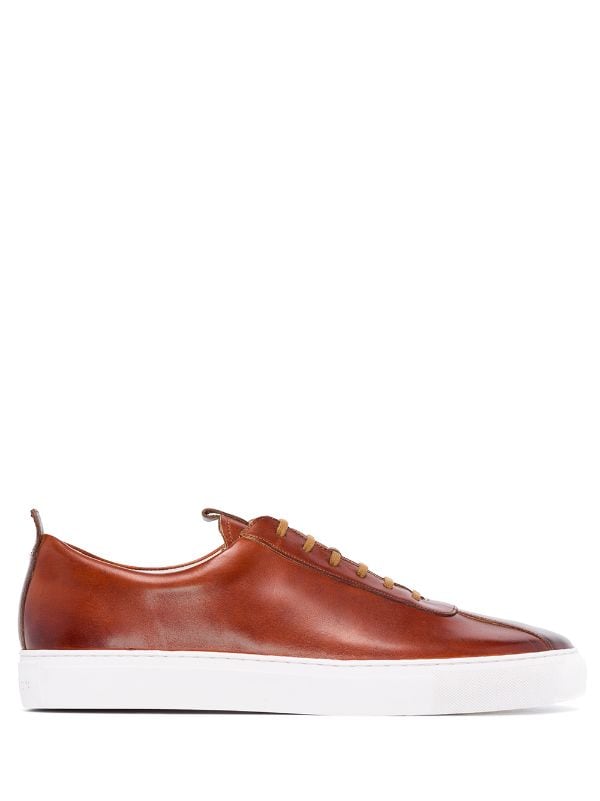 grenson leather sneakers