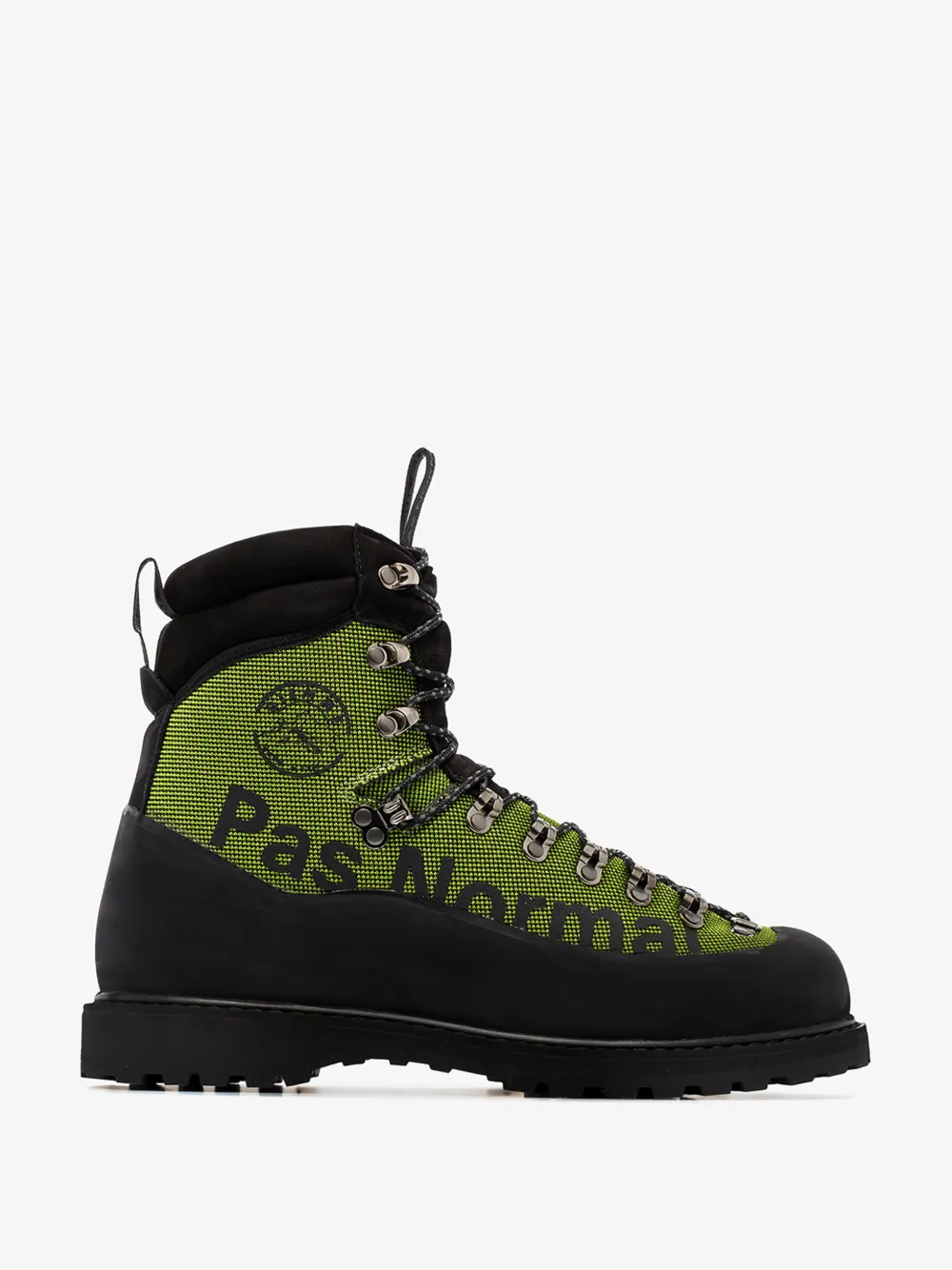 PAS NORMAL STUDIOS X DIEMME GREEN ROCCIA LACE-UP BOOTS,NC2566E118014535347