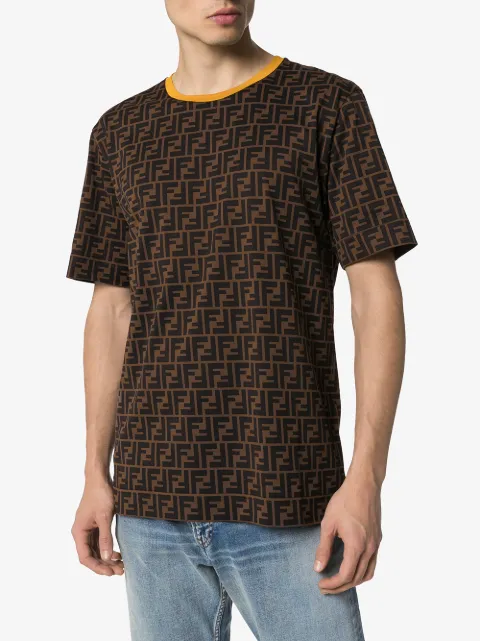 Fendi Monogram Logo Print T-shirt 