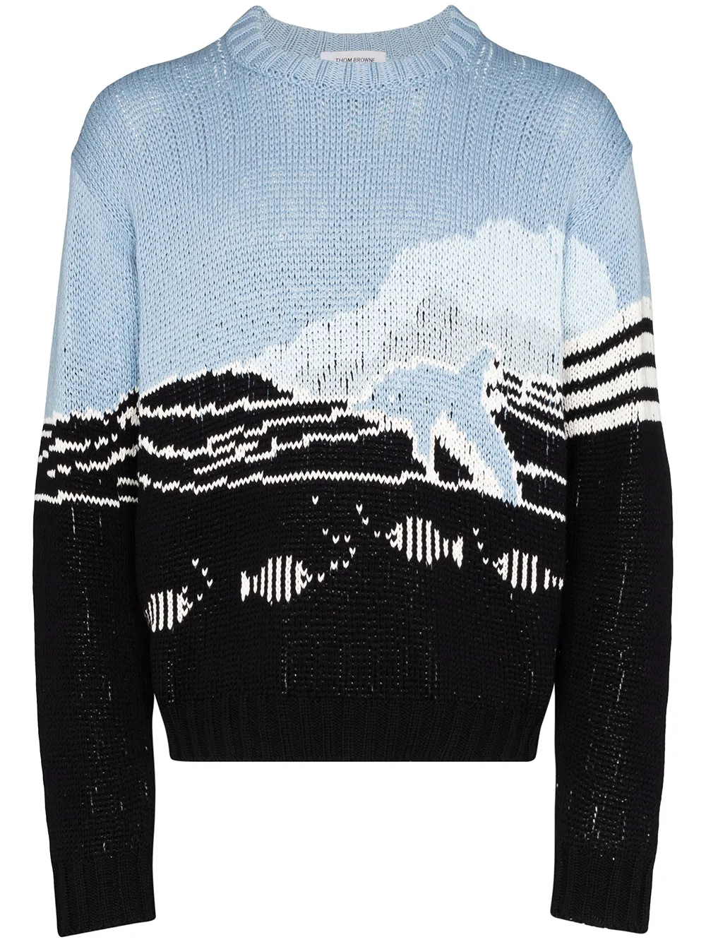 THOM BROWNE FISH SCENE JUMPER