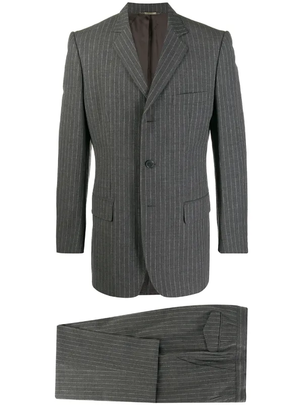 Dolce & Gabbana Pre Owned Kritstrecksrandig Kostym Från 1990 Jackor pre owned från Dolce & Gabbana Pre Owned Dam Farfetch