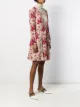 RedValentino فستان بكسرات وطبعة زهور