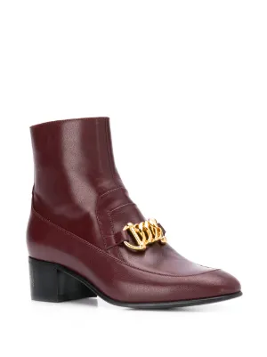 ZAPATOS GUCCI CHARLENE 323530 37 BOTINES CUÑA PIEL NEGRO Cuero ref.430074 -  Joli Closet