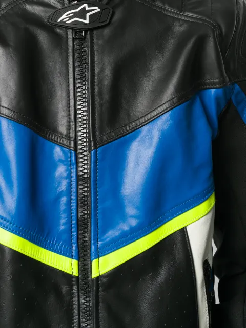 DIESEL X ALPINESTARS ASTARS-LDUE BIKER JACKET