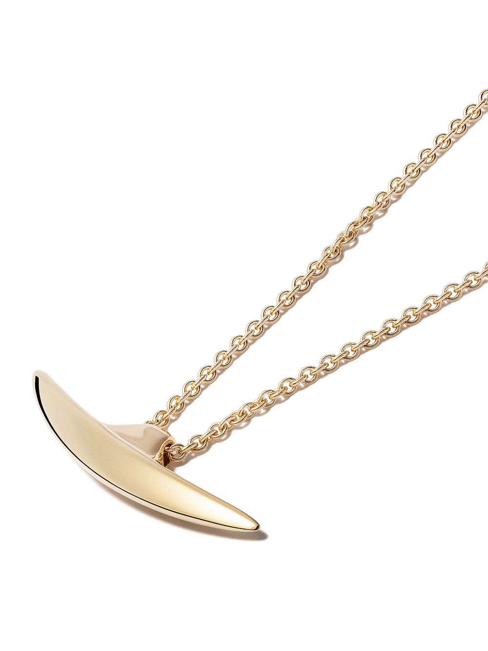 Shop Shaun Leane Arc Fine Chain Necklace In Yellow Gold Vermeil