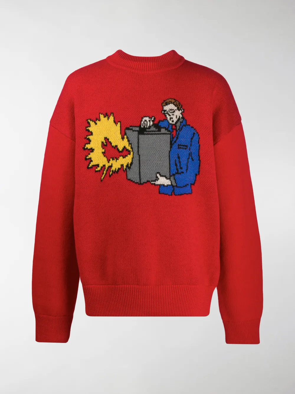 ADER ERROR KINGS MAN KNIT JUMPER,AFWKT10RD314537331