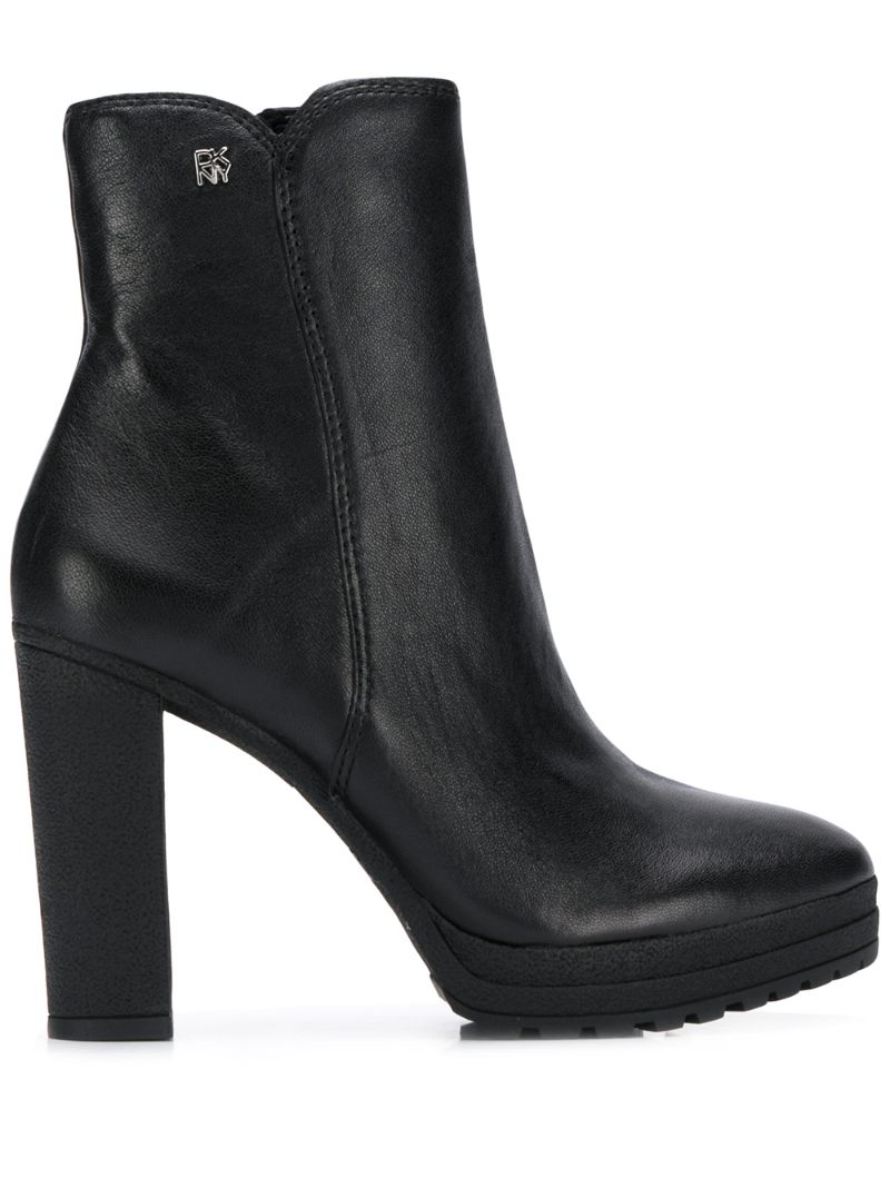 dkny black booties