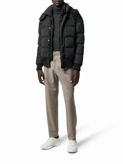 logo print puffer jacket | Emporio 