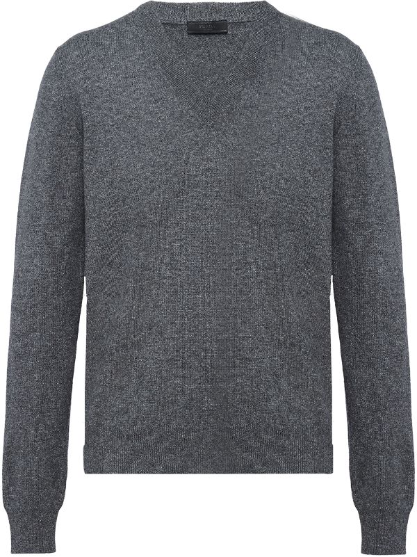 Prada V-neck cashmere jumper - FARFETCH