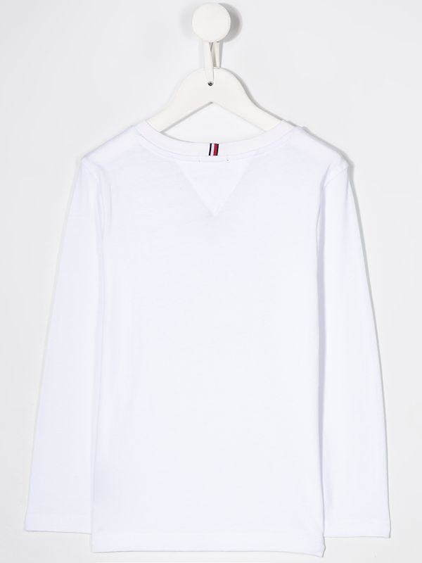 tommy hilfiger long sleeve white t shirt