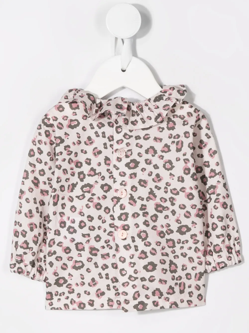 Aletta Blouse met luipaardprint - Grijs