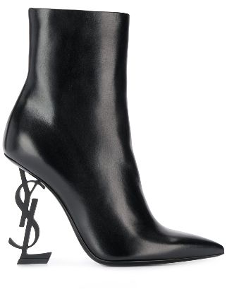 Ysl black 2025 opıum boots