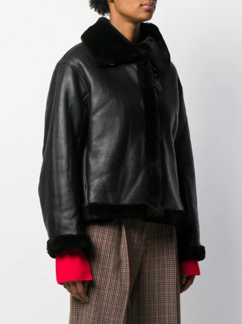 YMC YOU MUST CREATE OVERSIZED SHEARLING JACKET