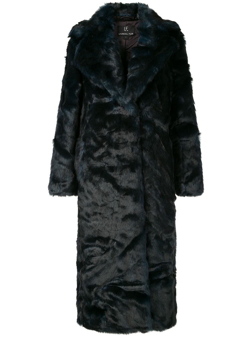 фото Unreal Fur фактурное пальто оверсайз