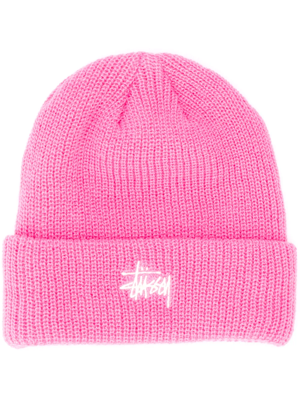 stussy pink beanie