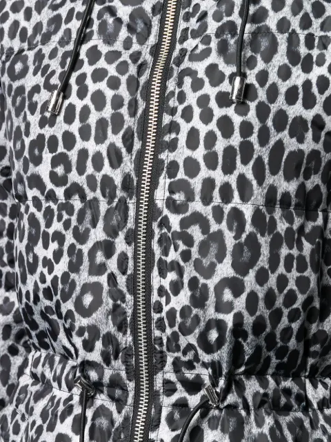 michael kors leopard print puffer jacket