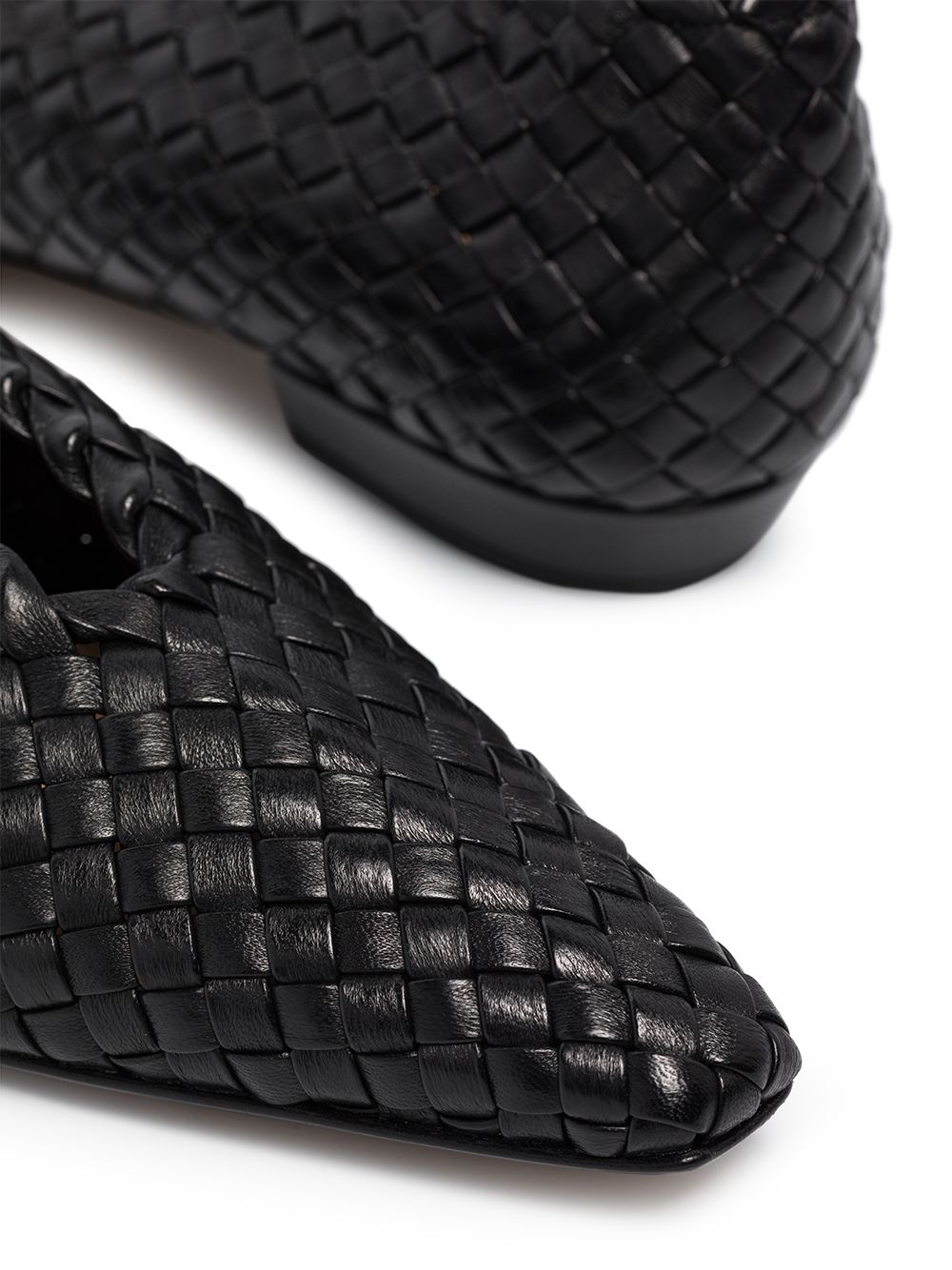 фото Bottega veneta балетки с плетением intrecciato