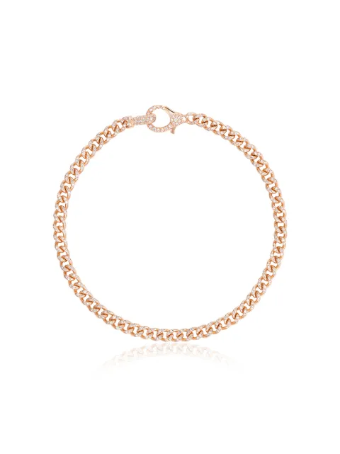 SHAY 18K rose gold 6.5 inch baby pavé diamond bracelet