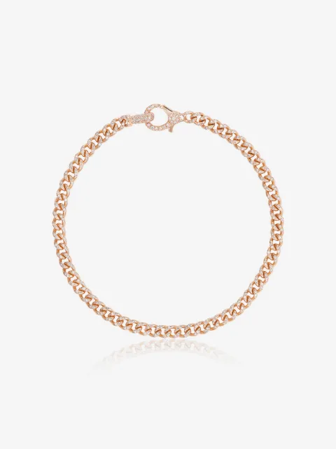 SHAY 18K rose gold 6.5 inch baby pavé diamond bracelet