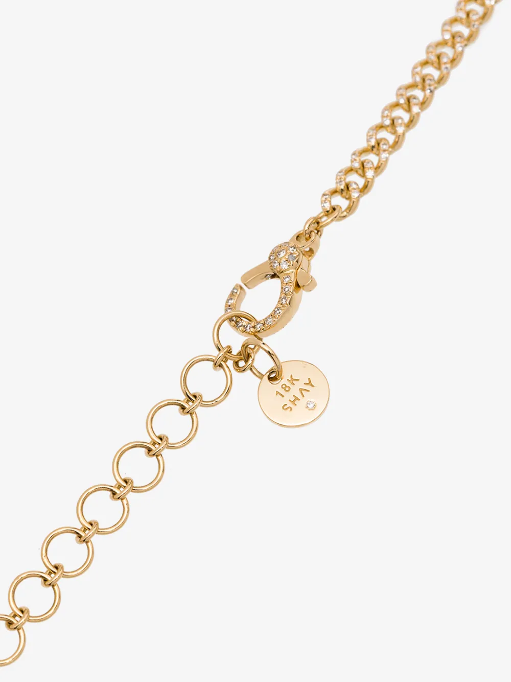 Shay 18k Yellow Gold Baby Link Diamond Choker Necklace In Yellow Gold