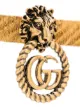 Gucci lion head GG hoop bracelet