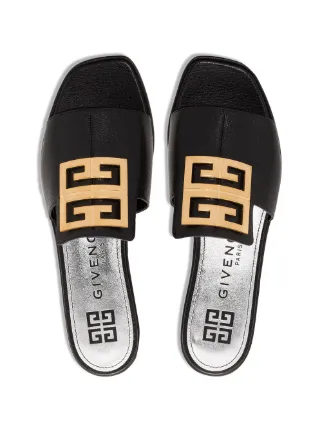 givenchy logo web flat sandals