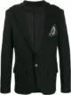 Image 1 of Balmain hooded logo patch blazer