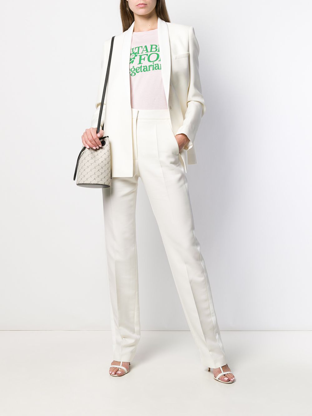 фото Stella McCartney брюки прямого кроя с завышенной талией