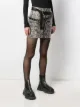 UNRAVEL PROJECT snakeskin print mini skirt