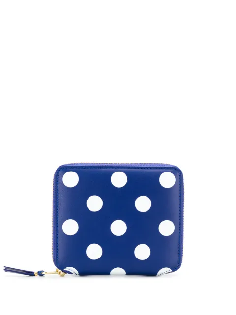 Comme Des Garçons Wallet cartera con motivo de lunares