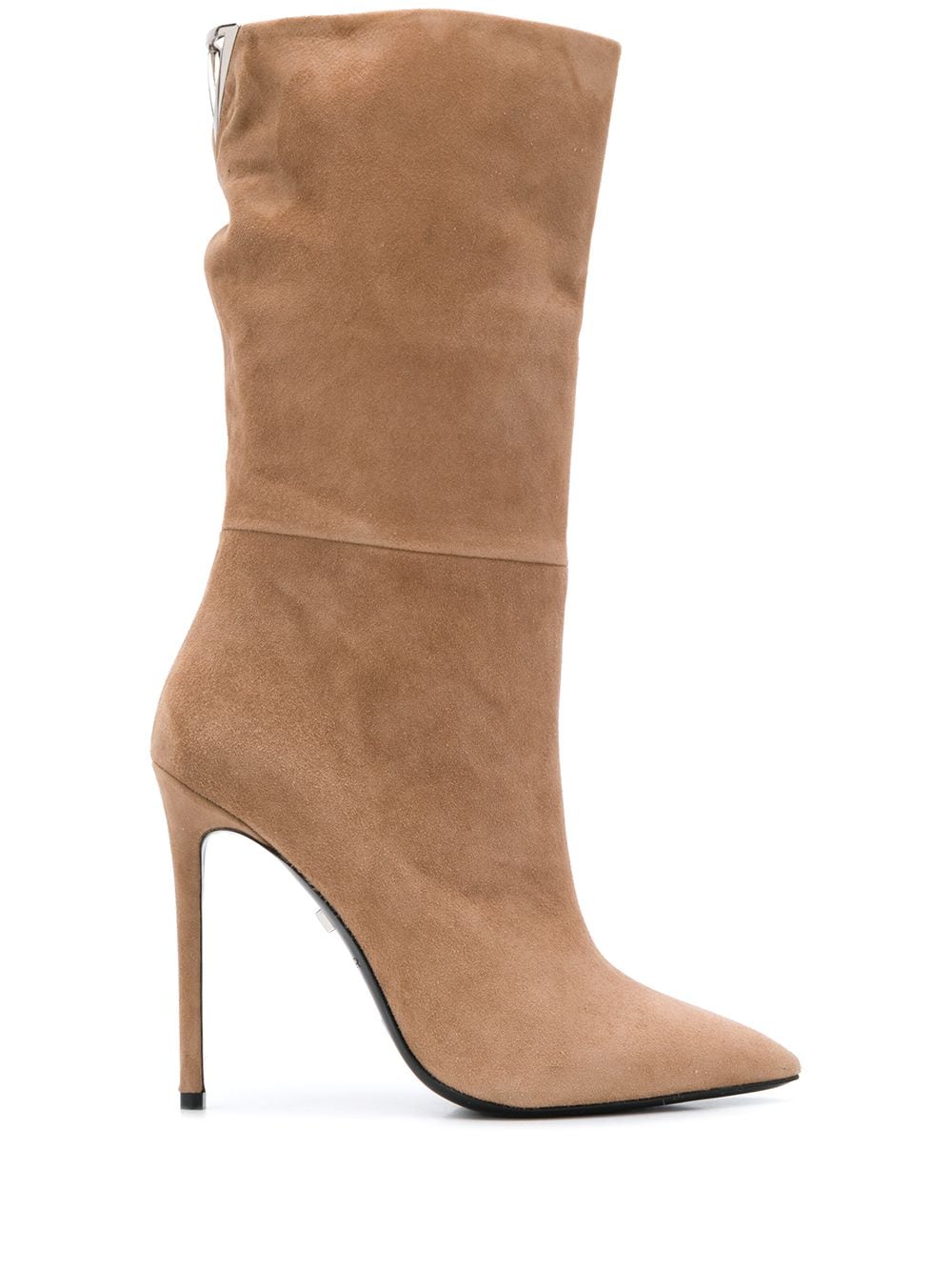 Greymer Look Stiletto Ankle Boots In Neutrals