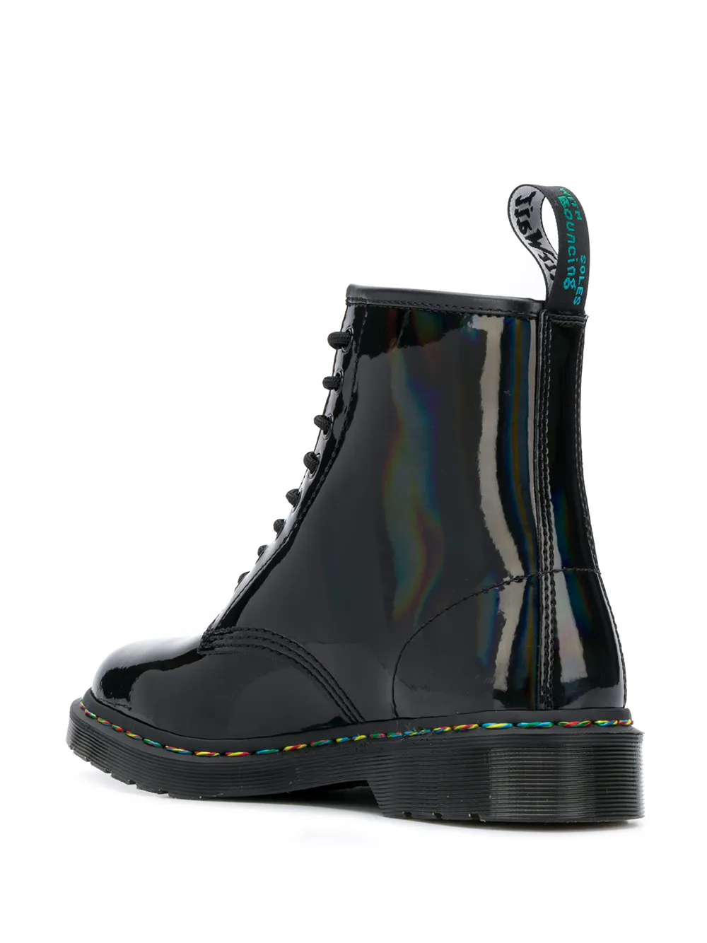 фото Dr. martens ботинки с голографичным эффектом