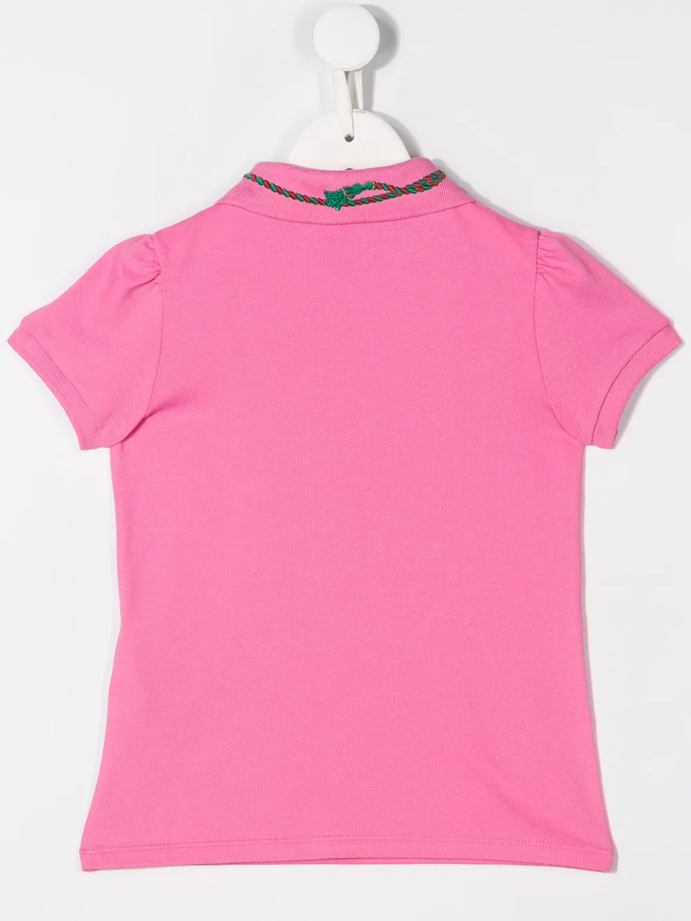 фото Gucci kids рубашка-поло с отделкой web