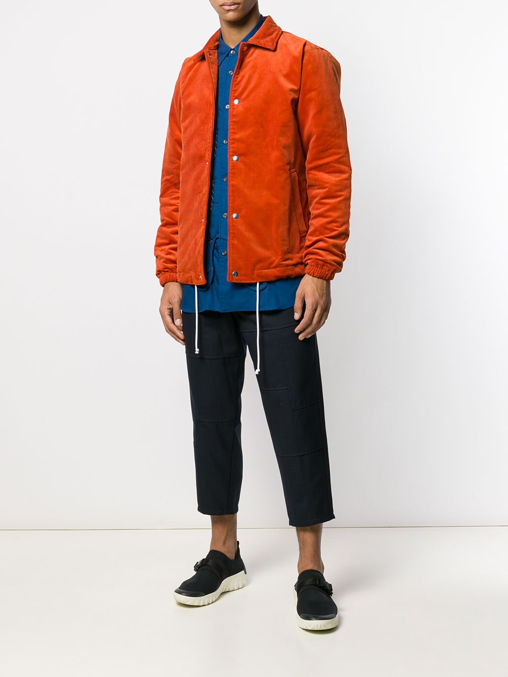 Comme Des Garçons Shirt Jack met drukknopen - Oranje