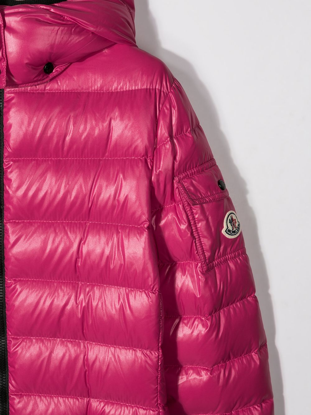 фото Moncler Kids пуховик с капюшоном