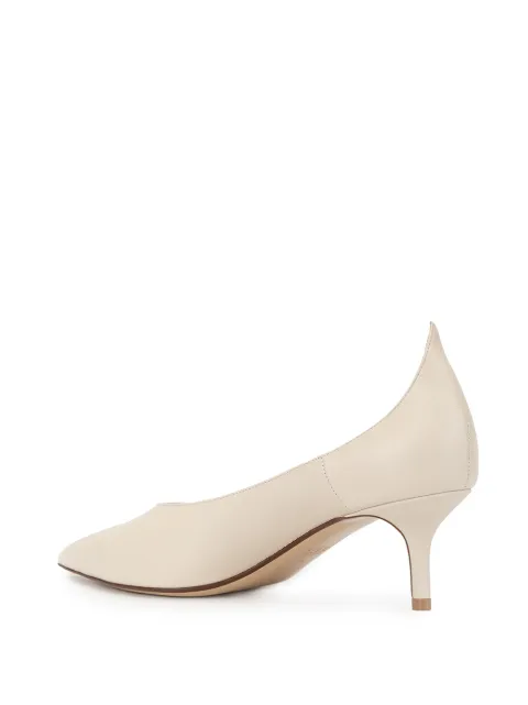 FRANCESCO RUSSO POINTED TOE PUMP KITTEN HEEL