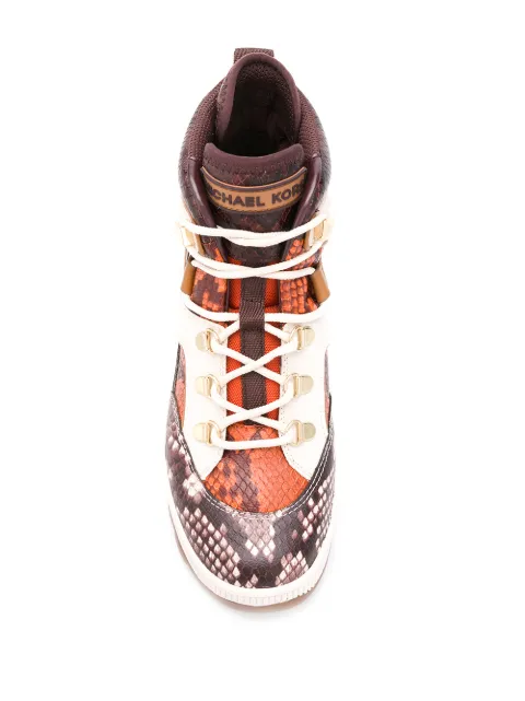 michael michael kors granger canvas trek sneaker