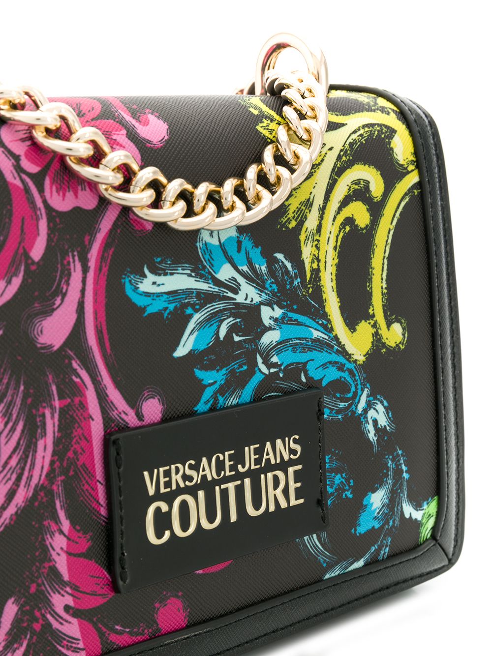 фото Versace jeans couture сумка через плечо с цветочным принтом